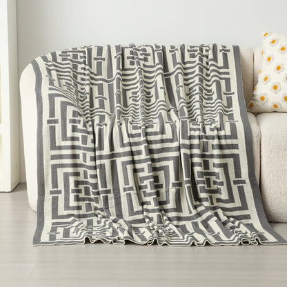 Couverture de confort décorative à motif géométrique moderne pour femme
