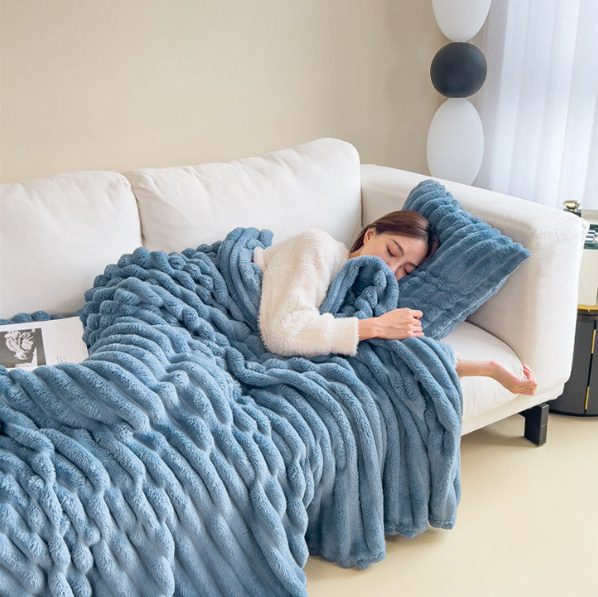 Couverture douillette et confortable - la chaleur parfaite pour les soirées d'hiver