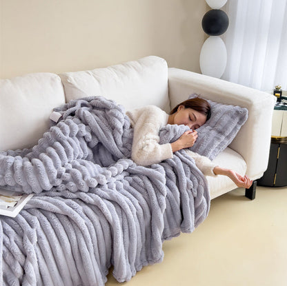 Couverture douillette et confortable - la chaleur parfaite pour les soirées d'hiver