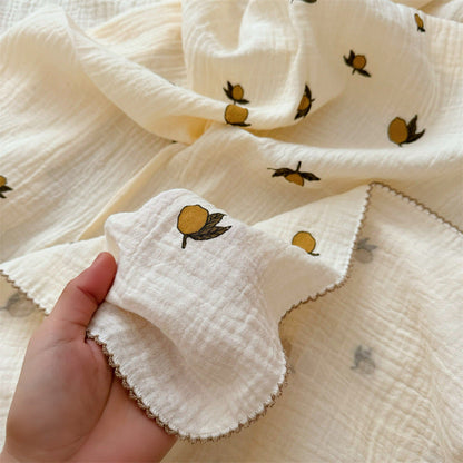 Couverture en coton à motif floral pour femmes