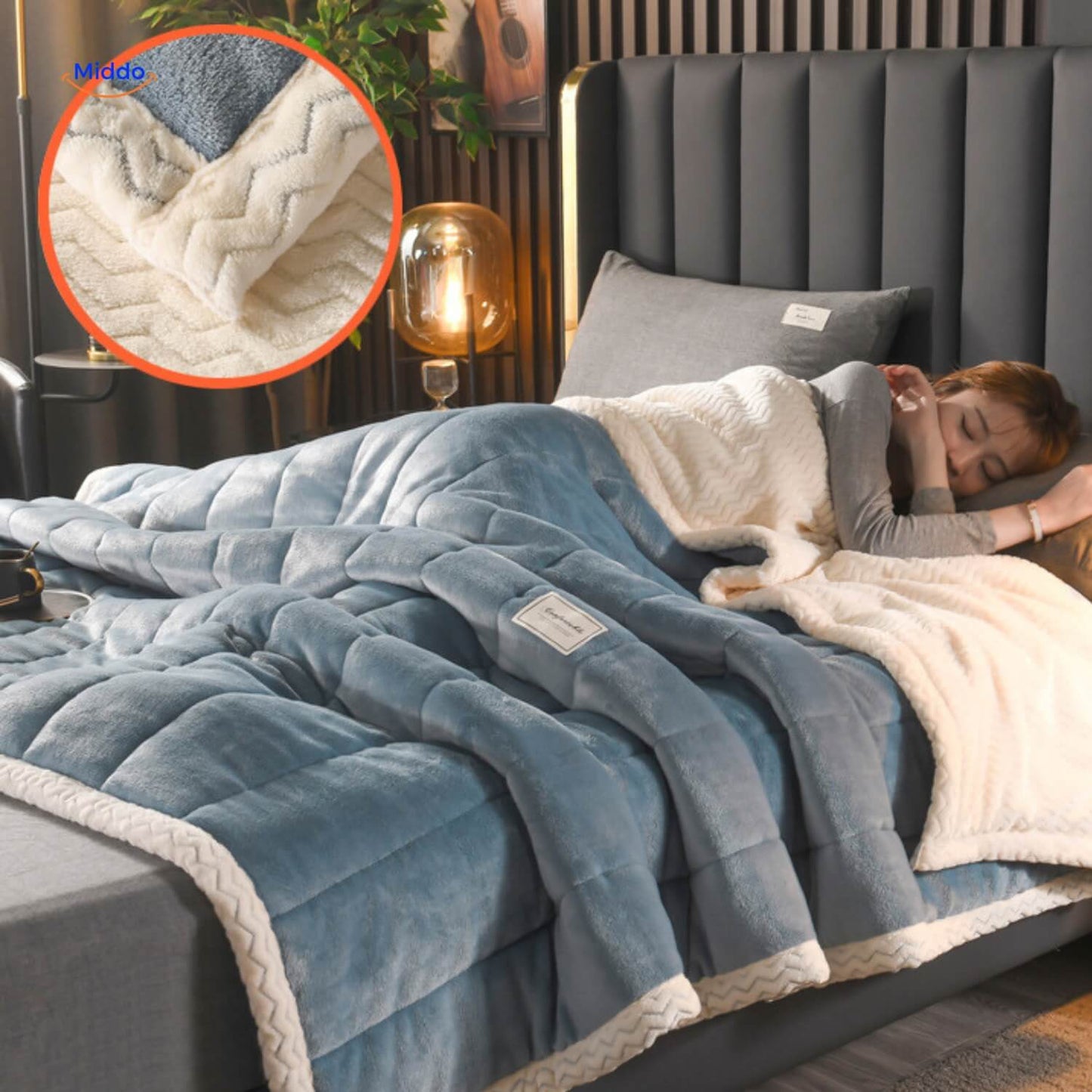 Couverture en laine pelucheuse | chaude et confortable, idéale pour l'hiver
