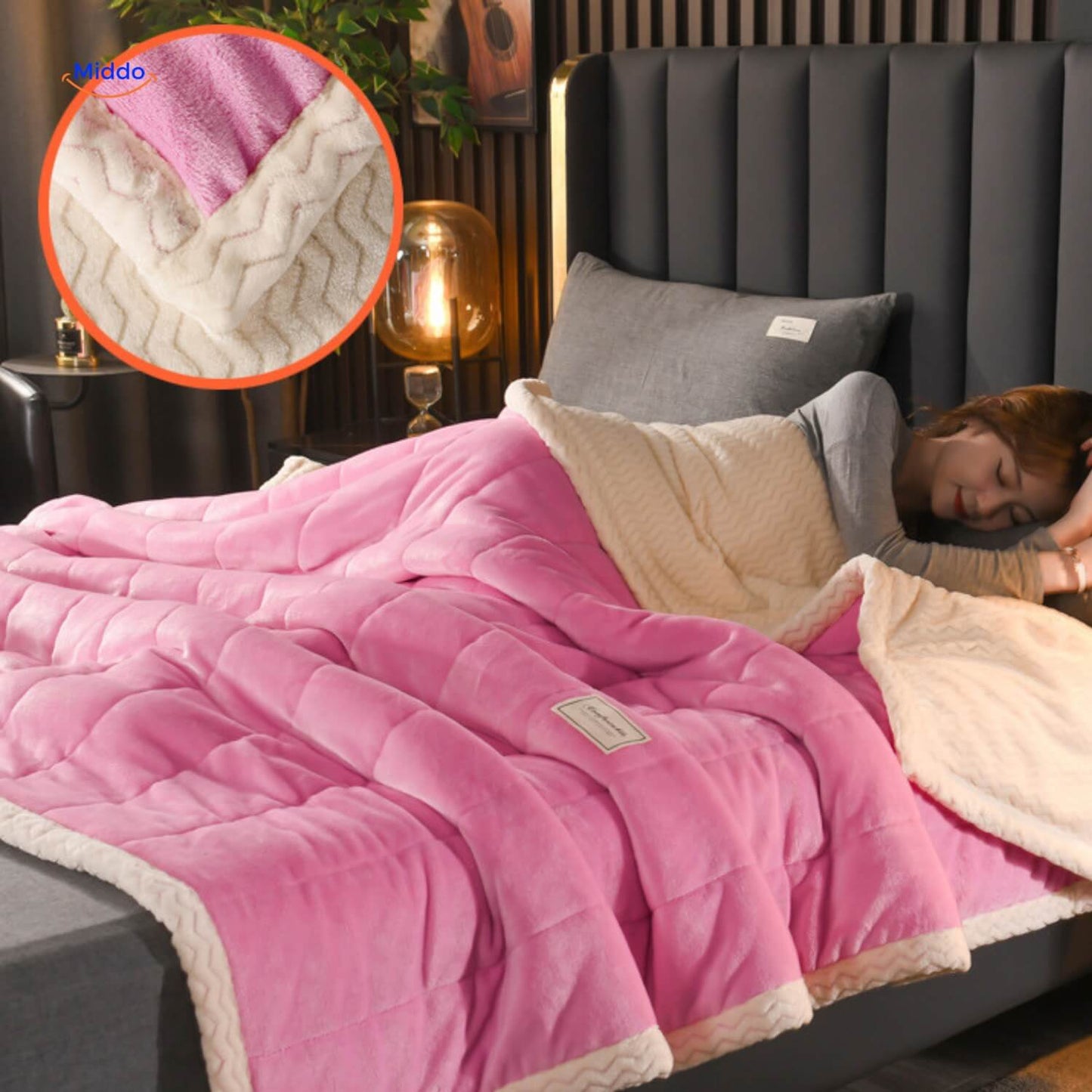 Couverture en laine pelucheuse | chaude et confortable, idéale pour l'hiver