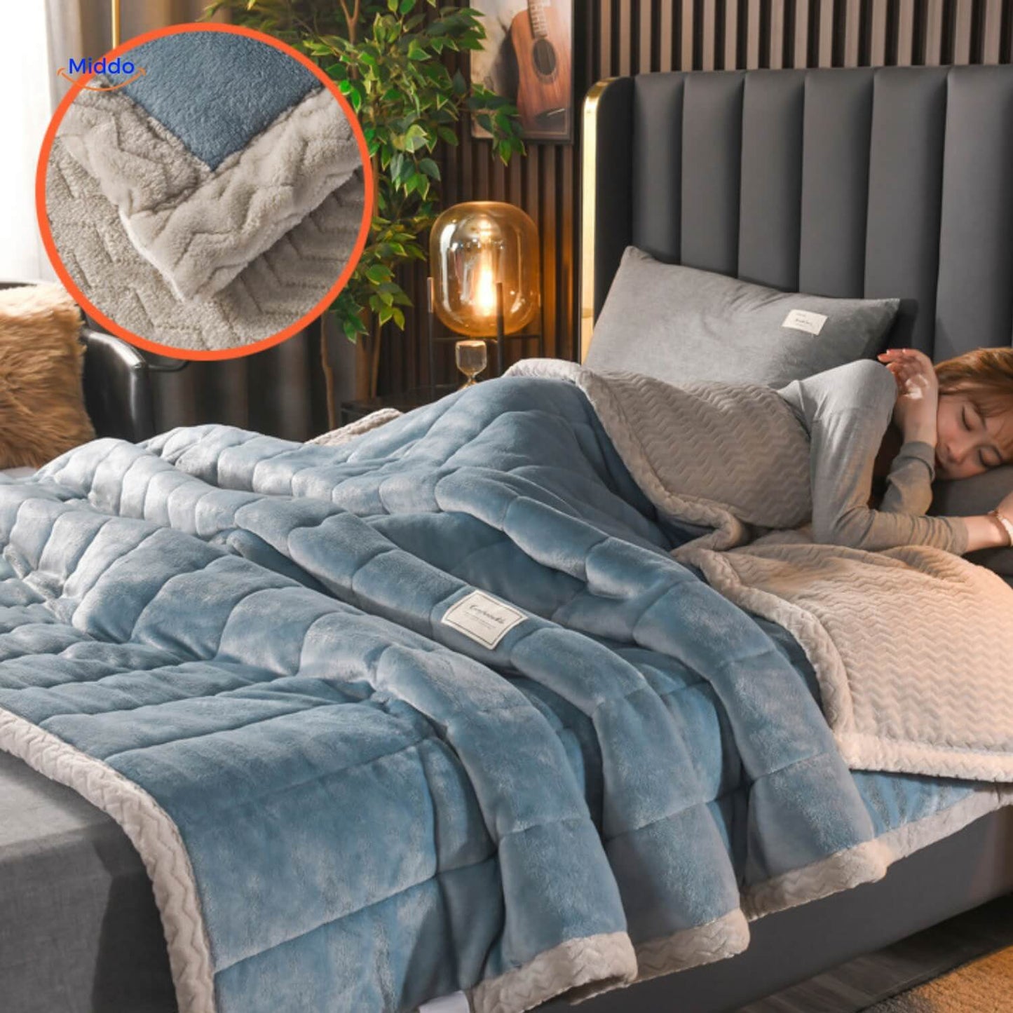 Couverture en laine pelucheuse | chaude et confortable, idéale pour l'hiver