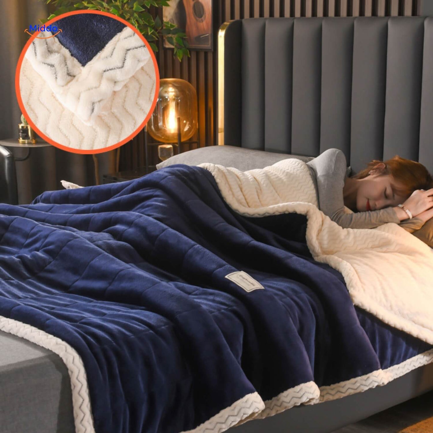 Couverture en laine pelucheuse | chaude et confortable, idéale pour l'hiver