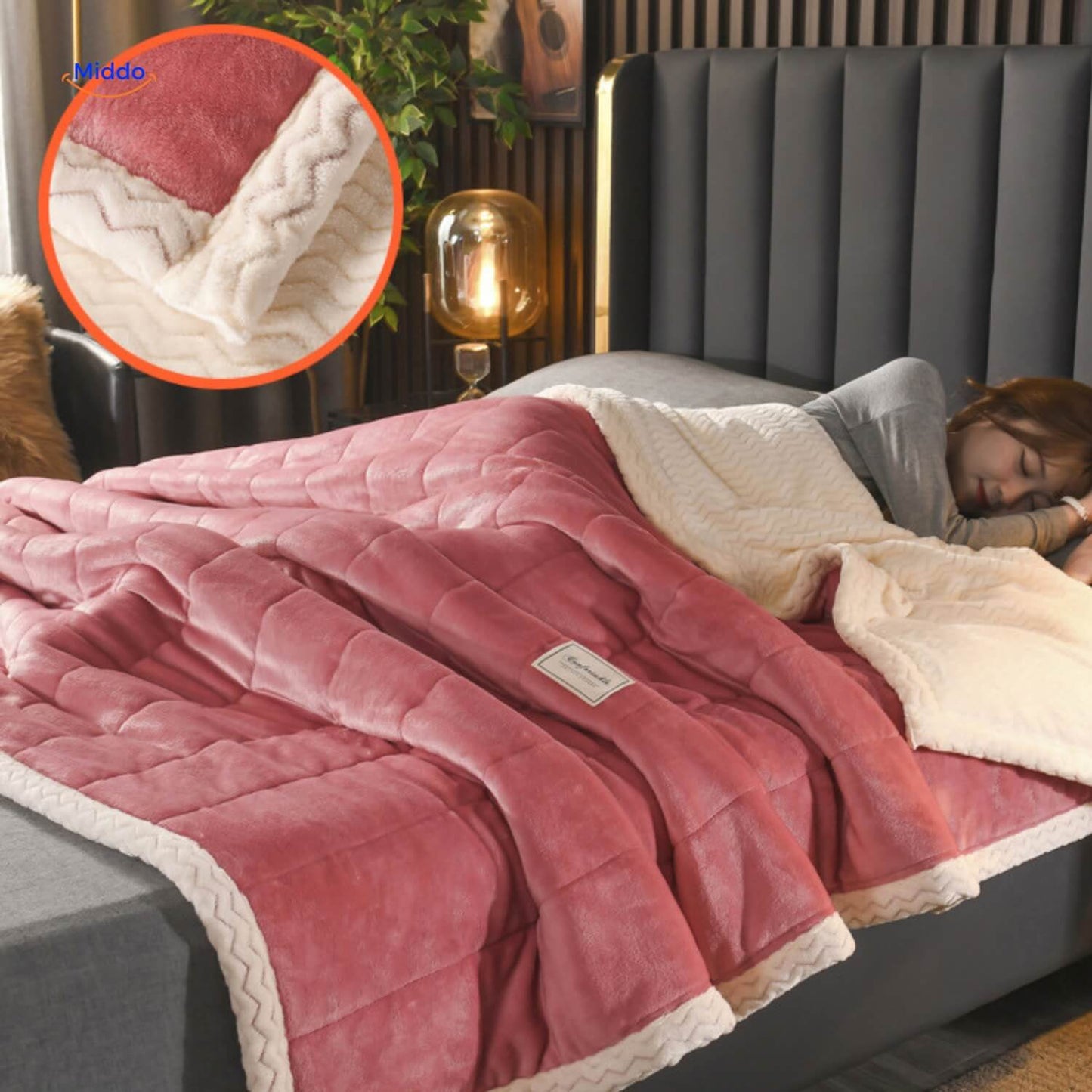 Couverture en laine pelucheuse | chaude et confortable, idéale pour l'hiver