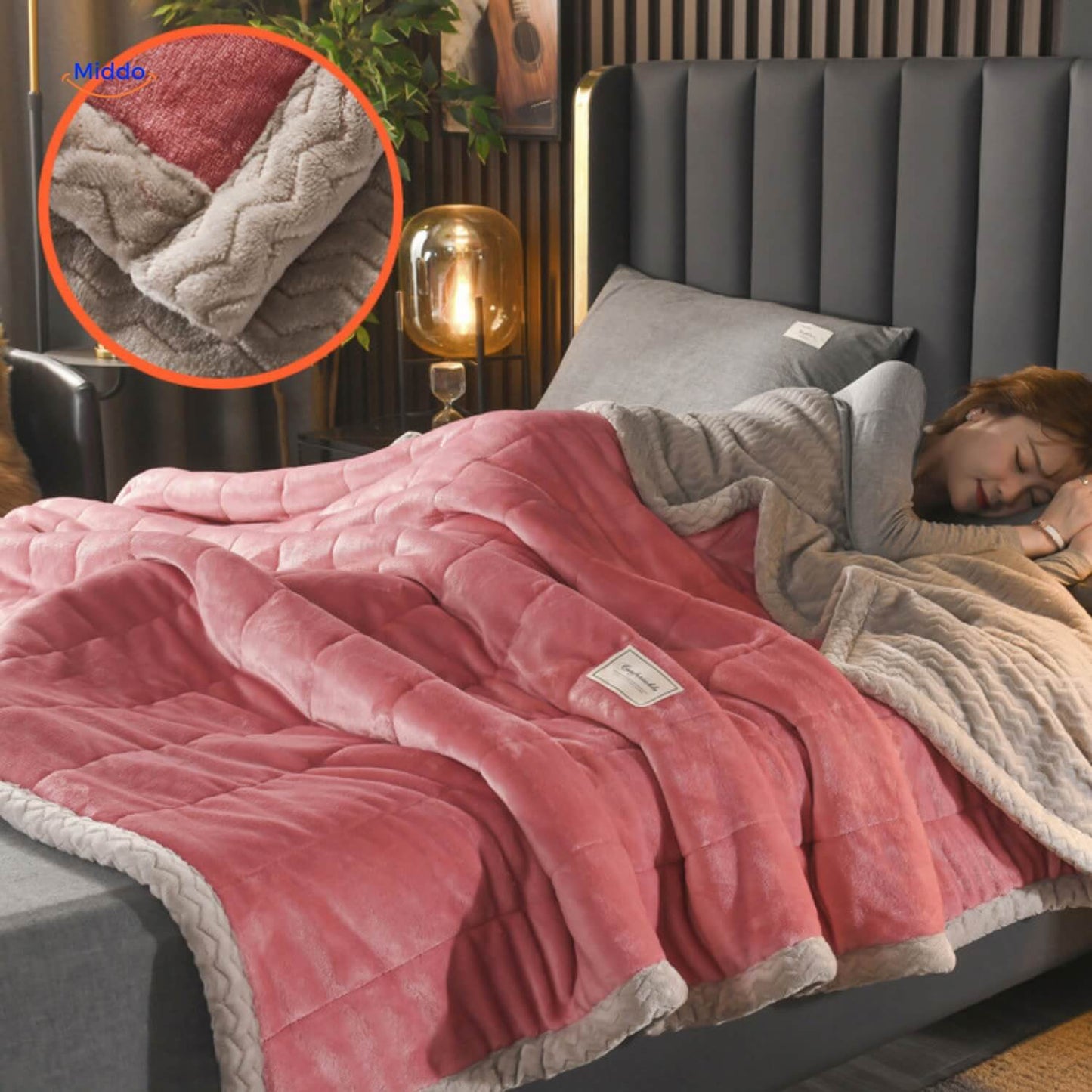 Couverture en laine pelucheuse | chaude et confortable, idéale pour l'hiver