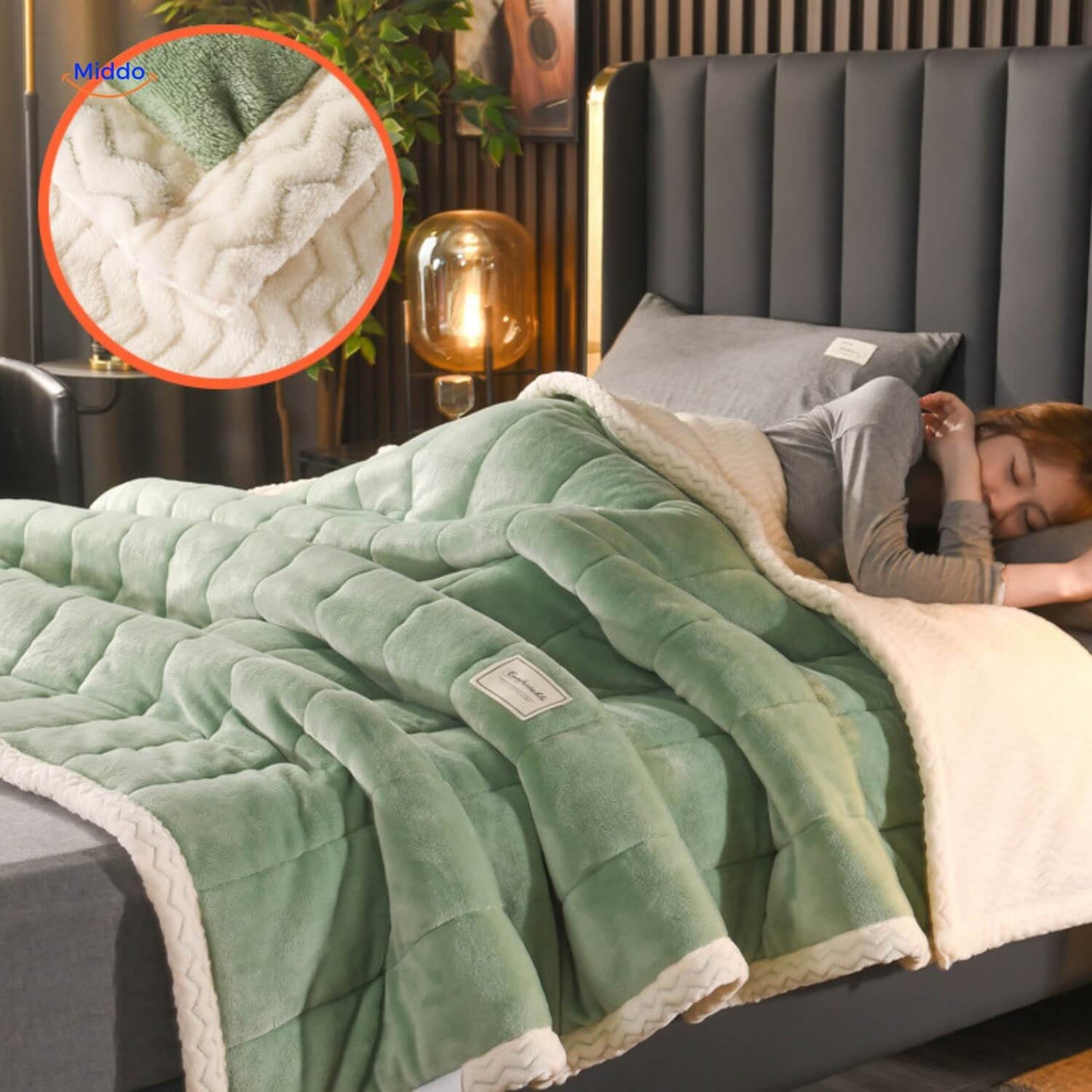 Couverture en laine pelucheuse | chaude et confortable, idéale pour l'hiver