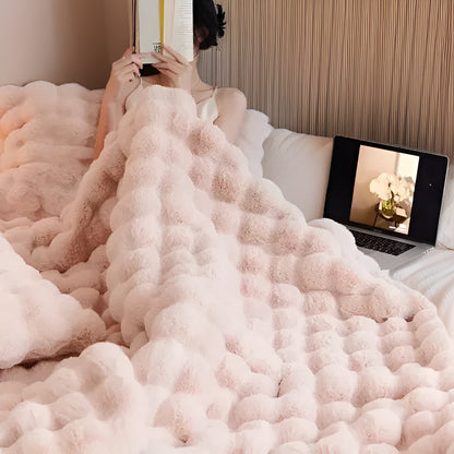 Couverture luxueuse, facile à transporter, pour les déplacements – confort doux en toutes circonstances