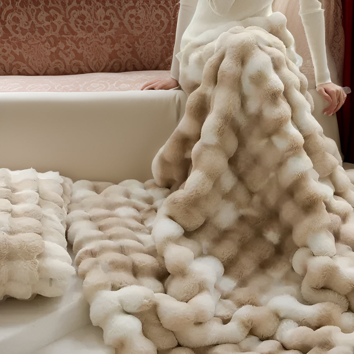 Couverture luxueuse, facile à transporter, pour les déplacements – confort doux en toutes circonstances
