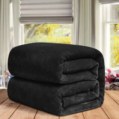Couverture polaire douce – douillette pour les soirées fraîches – idéale pour une détente au chaud