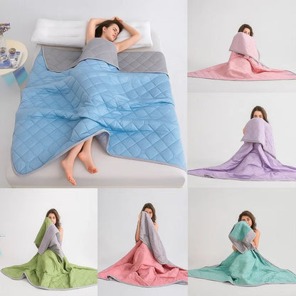 Couverture rafraîchissante – confort immédiat – fibres de soie hypoallergéniques – prévention de la surchauffe – soulagement des sueurs nocturnes pour les peaux sensibles