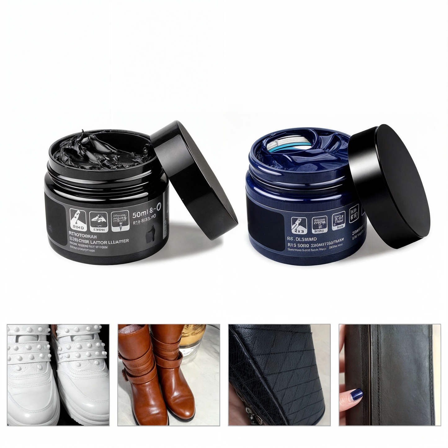 Crème réparatrice et rénovatrice pour cuir