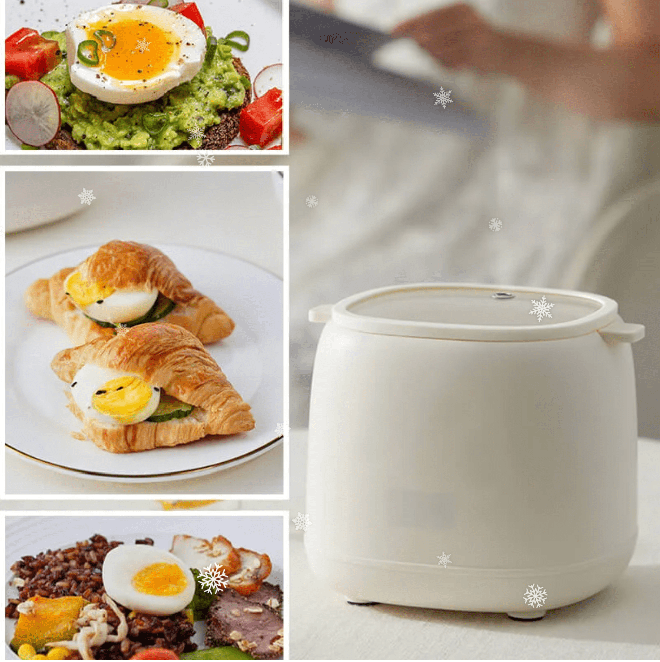 Cuiseur à œufs à 6 programmes – cuisson rapide et précise – parfait pour un usage quotidien