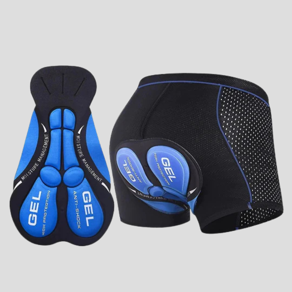 Cuissard de cyclisme unisexe avec insert en gel