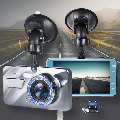 Dashcam avant et arrière sans fil pour voiture avec vision nocturne