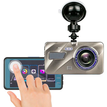 Dashcam avant et arrière sans fil pour voiture avec vision nocturne