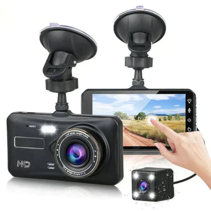 Dashcam double sans fil avec vision nocturne et angle de 170°