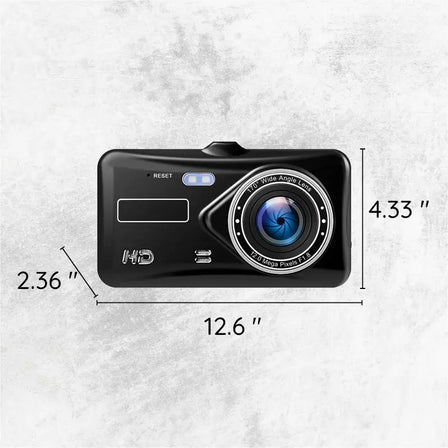 Dashcam double sans fil avec vision nocturne et angle de 170°