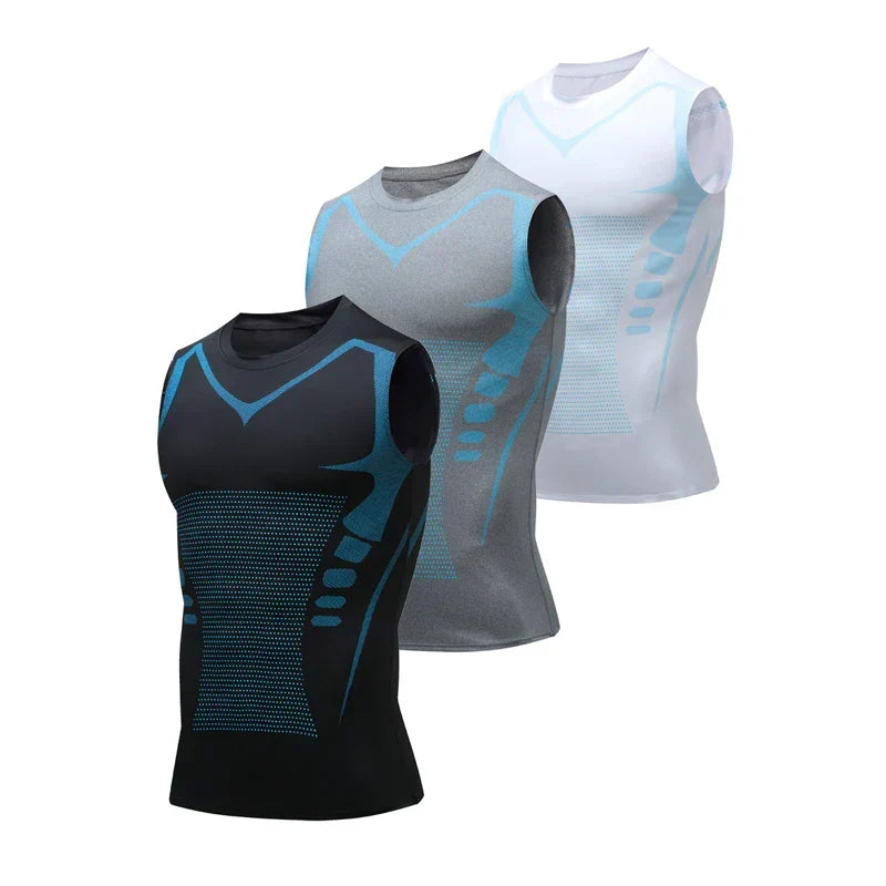 Débardeur de compression ionique pour sculpter le corps et soutenir la posture