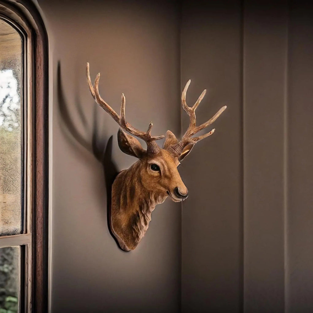 Décoration murale tête de cerf majestueuse