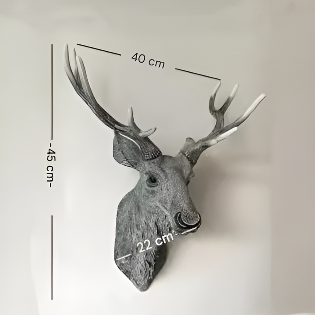 Décoration murale tête de cerf majestueuse