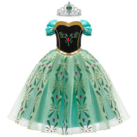 Déguisement de princesse Anna La Reine des Neiges pour filles (3-10 ans)