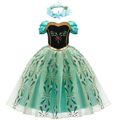 Déguisement de princesse Anna La Reine des Neiges pour filles (3-10 ans)