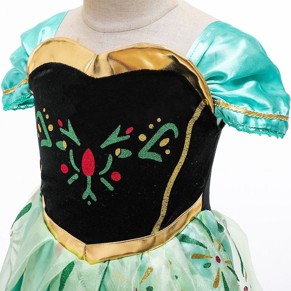 Déguisement de princesse Anna La Reine des Neiges pour filles (3-10 ans)