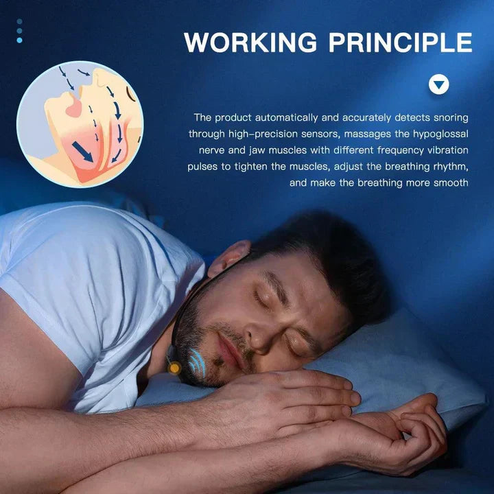 Dispositif anti-ronflement à impulsions EMS - aide au sommeil portable