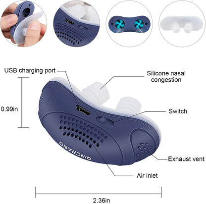 Dispositif nasal de circulation d’air silencieux – confort sans tube et filtration