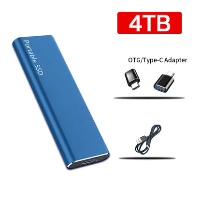 Disque dur externe 4 To USB‑C stockage de données portable