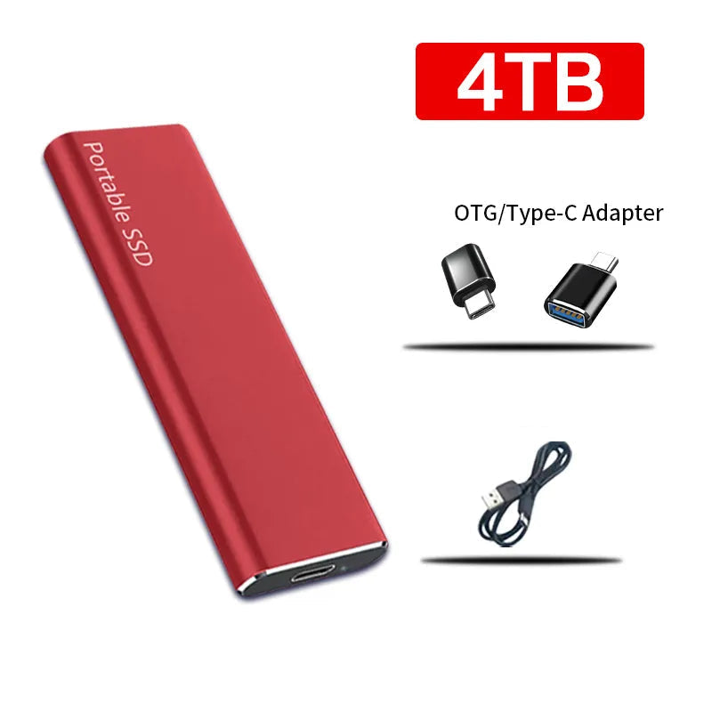 Disque dur externe 4 To USB‑C stockage de données portable