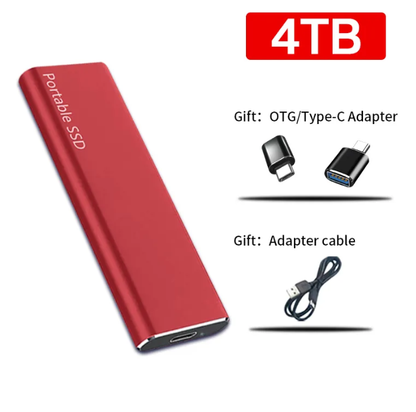Disque SSD externe portable USB‑C 4 To pour PC et Mac