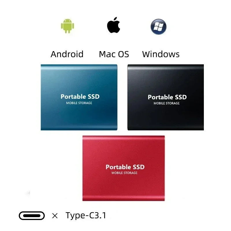Disque SSD portable haute vitesse au format compact