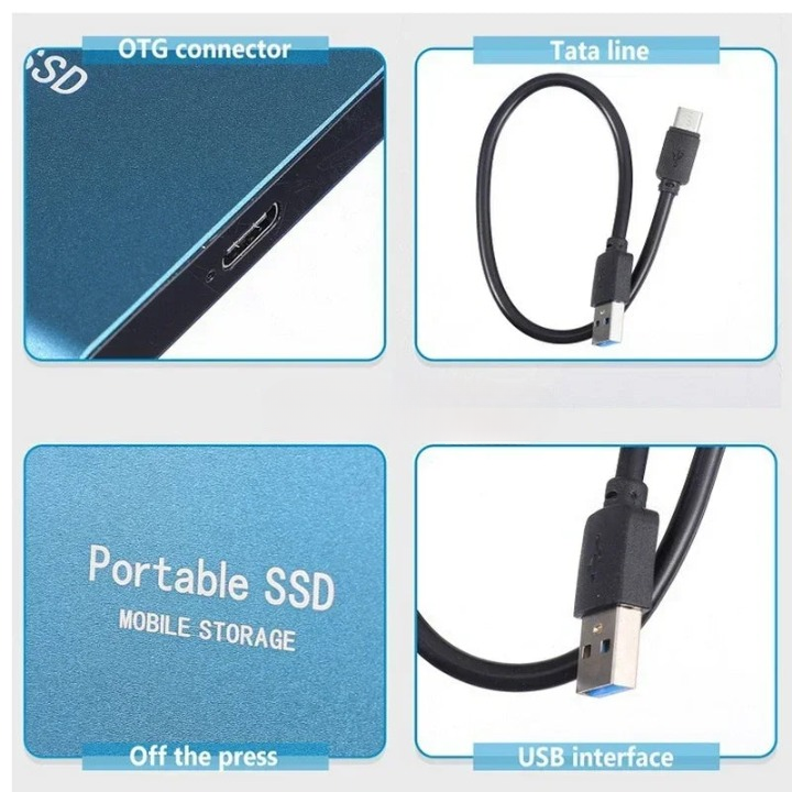 Disque SSD portable haute vitesse au format compact