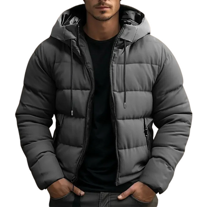 Doudoune d’hiver à capuche chaude pour homme