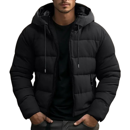 Doudoune d’hiver à capuche chaude pour homme
