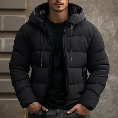 Doudoune d’hiver à capuche chaude pour homme