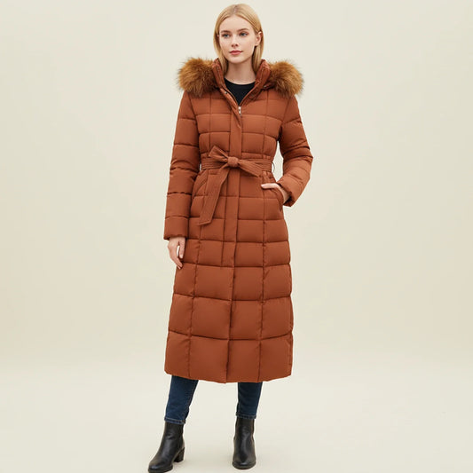 Doudoune d’hiver à capuche pour femme