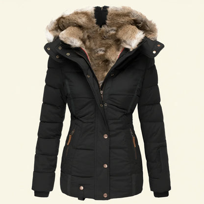 Doudoune d’hiver à capuche pour femme