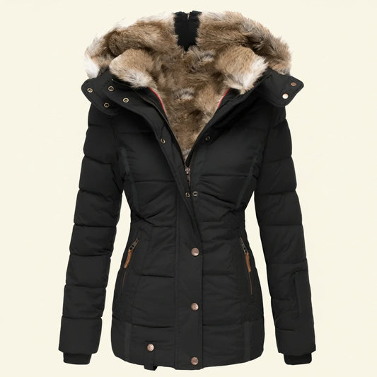 Doudoune d’hiver à capuche pour femme