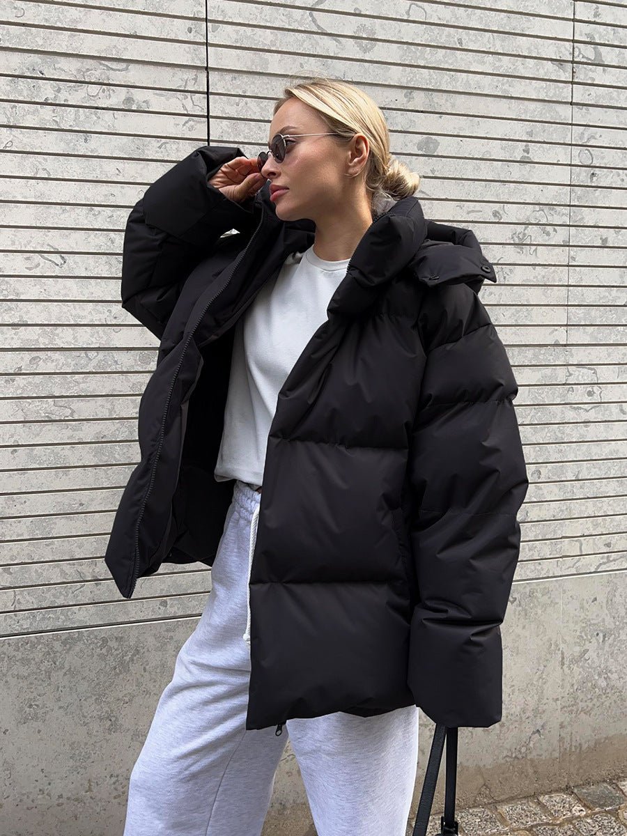 Doudoune d’hiver à capuche pour femme