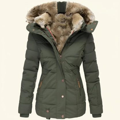 Doudoune d’hiver à capuche pour femme