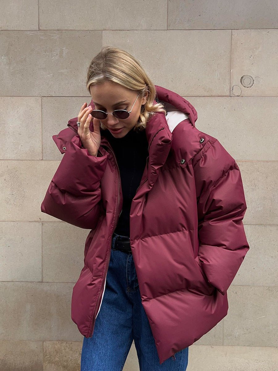 Doudoune d’hiver à capuche pour femme