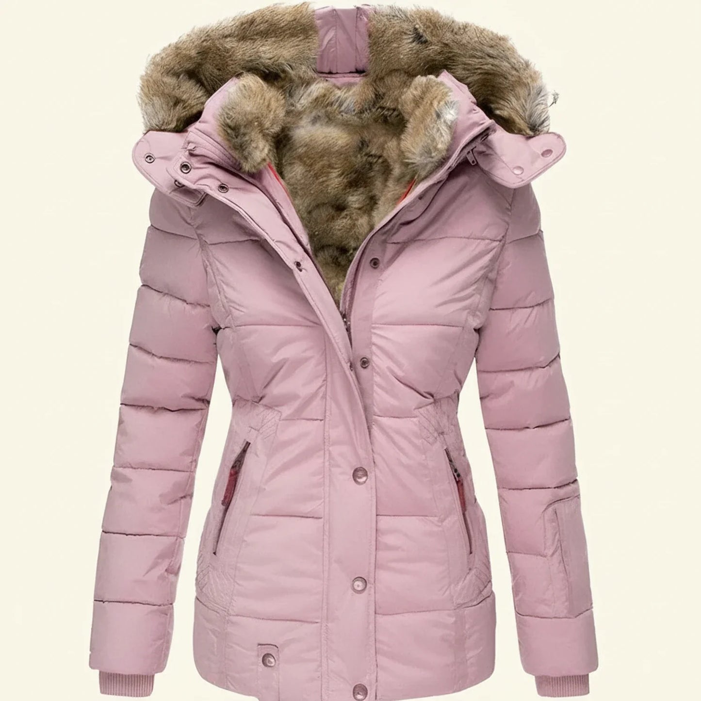 Doudoune d’hiver à capuche pour femme