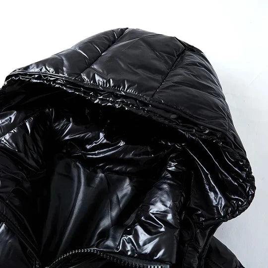 Doudoune en duvet d’hiver à capuche