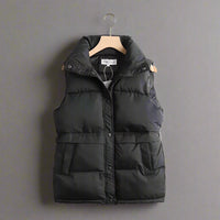 Doudoune sans manches coupe-vent pour femme