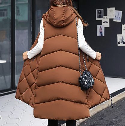 Doudoune sans manches longue femme