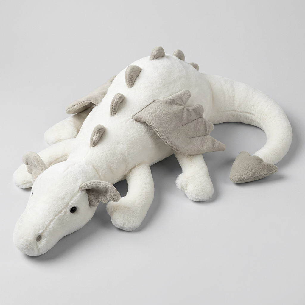 Dragon en peluche avec ailes pour enfants