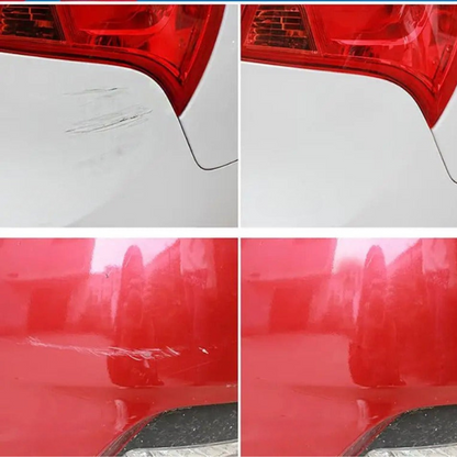 Efface-rayures pour carrosserie avec éponge de polissage – formule non abrasive facilitant l’élimination des rayures sur la peinture automobile